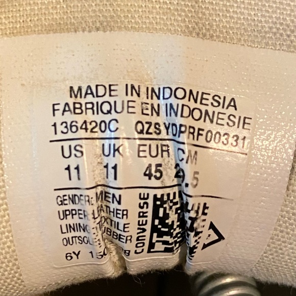 Converse All Star Chuck Taylor Classic, Brown Leather, Men's US 11 - Picture 9 of 10